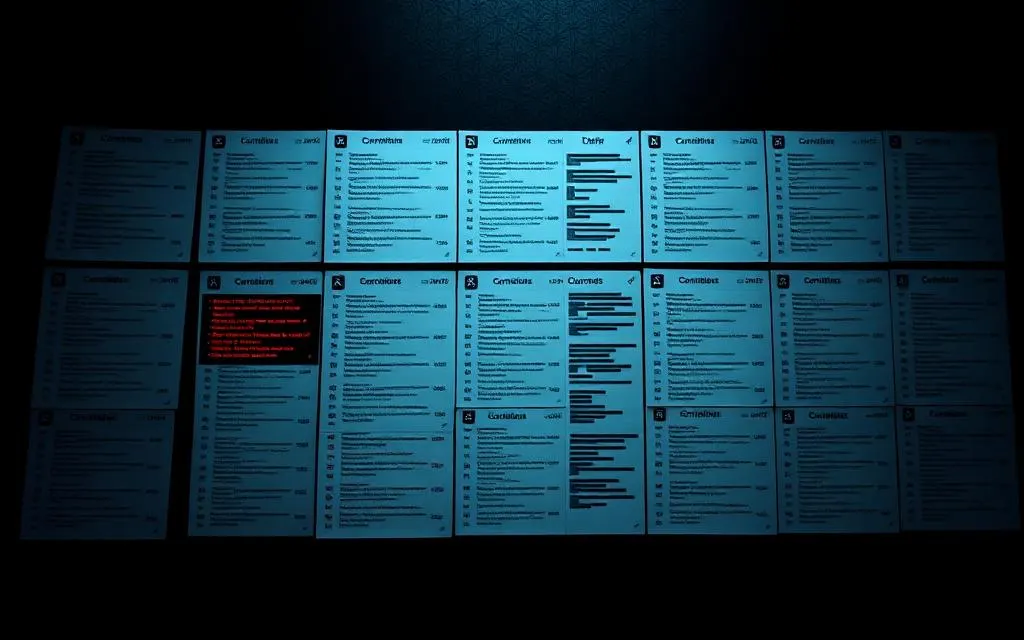 Confidential client files arranged in a digital records repository